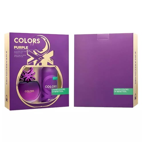 Benetton Colors Purple Kit - Edt 80Ml + Desodorante