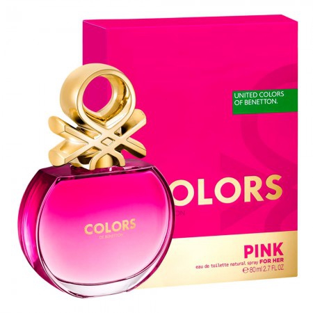 Benetton Perfume Feminino Colors Pink Eau de Toilette 80ml