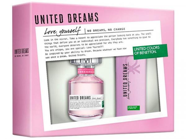 Benetton United Dreams Love Yourself Perfume - Feminino Eau de Toilette 80ml + Desodorante 150ml