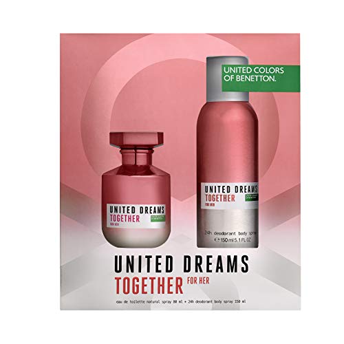 Benetton United Dreams Together For Her Kit - EDT 80ml + Body Spray 150ml Kit
