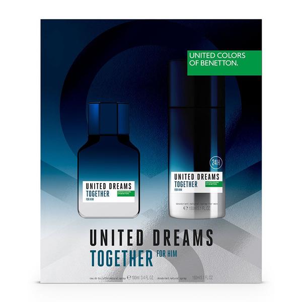 Benetton United Dreams Together For Him Kit - EDT 100ml + Body Spray 150ml
