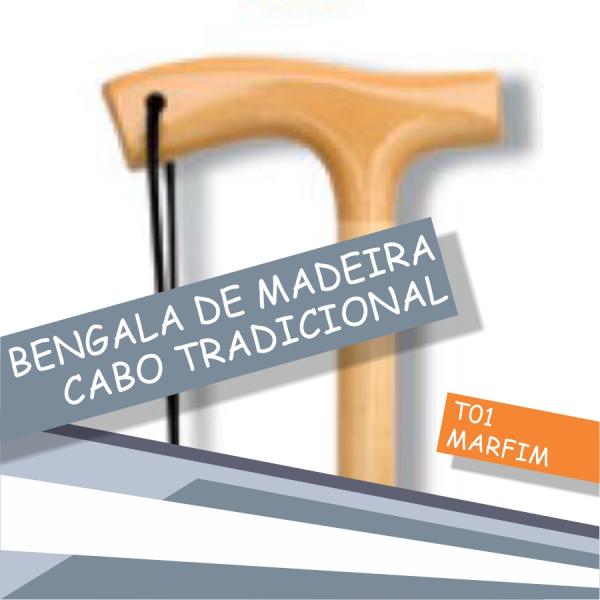 Bengala de Madeira com Cabo Tradicional INDAIÁ