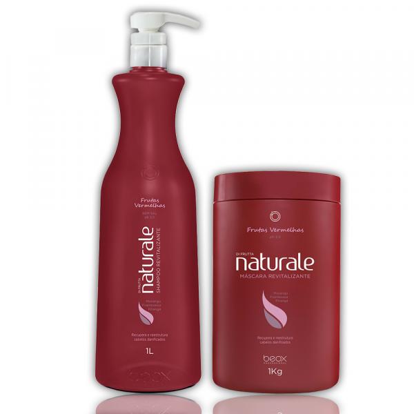 Beox Kit Naturale Shampoo e Máscara Revitalizante Frutas Vermelhas - Beox Professional