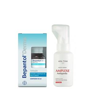 Bepantol + Adatina Derma Solução + Amplexe Antiqueda Kit - Hidratante + Loção Capilar Kit