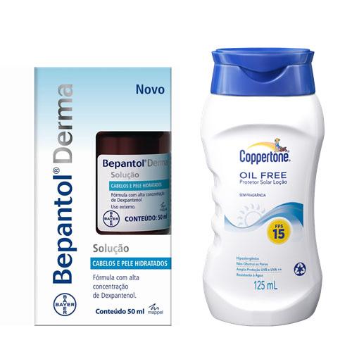 Bepantol Derma Solução Bayer 50ml + Protetor Solar Coppertone Oil Free Fps 15 125ml - Bayer