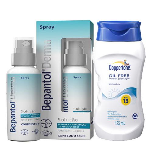 Bepantol Derma Spray Bayer 50ml + Protetor Solar Coppertone Oil Free Fps 15 125ml - Bayer
