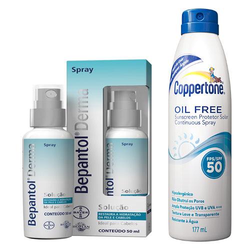 Bepantol Derma Spray Bayer 50ml + Protetor Solar Coppertone Oil Free Spray Fps 50 177ml - Bayer