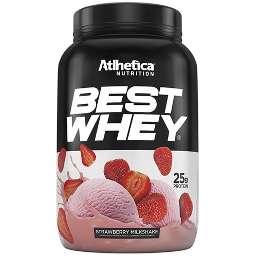 Best Whey 900G Atlhetica Nutrition - Strawberry Milkshake