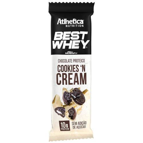 Best Whey Chocolate Proteíco Branco - Cookies And Cream- 50g - Atlhetica Nutrition