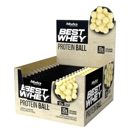 Best Whey Protein Ball 12un X 50G Atlhetica Nutrition
