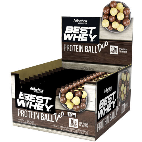 Best Whey Protein Ball Ball Duo (cx 12 Unidades 50g) Atlhetica