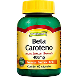 Beta Caroteno 400 Mg - 60 Cápsulas - Maxinutri