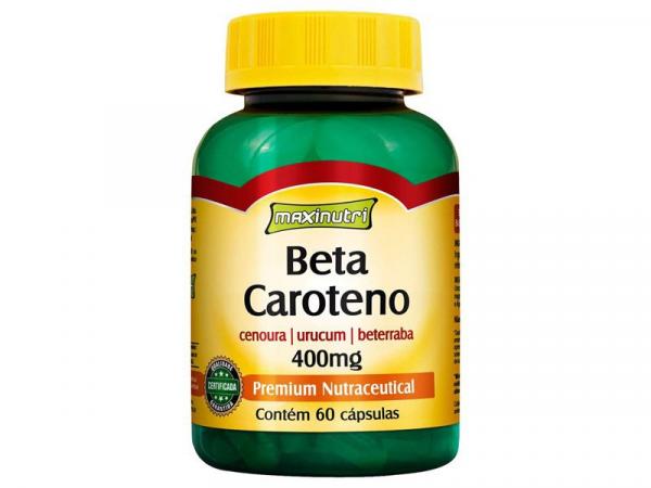 Beta Caroteno 400mg Vitamina 60 Cápsulas - Maxinutri