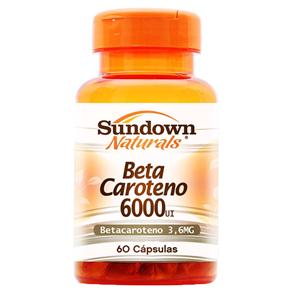 Beta Caroteno 6000 UI Sundown - 60 Cápsulas