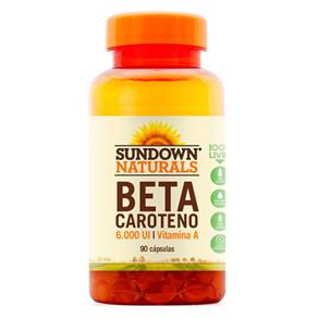 Beta Caroteno (6000UI) Vitamina a 90 Cápsulas - Sundown