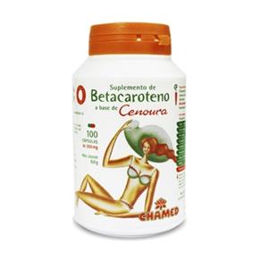 Betacaroteno 500 Mg - Sem Sabor - 100 Cápsulas