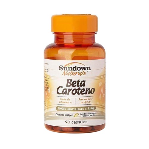 Betacaroteno 6000UI Sundown com 90 Cápsulas