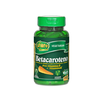 Betacaroteno Pró-Vitamina a 60 Cápsulas Unilife