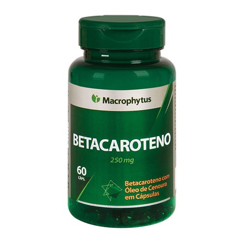 Betacaroteno Softgel 250Mg Macrophytus 60Caps