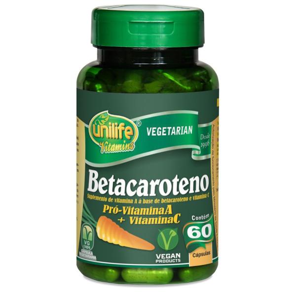 Betacaroteno Unilife - 500 Mg 60 Cápsulas