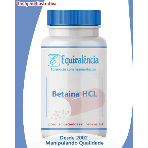 Betaína Hcl 300 Mg C/ 120 Cáps.