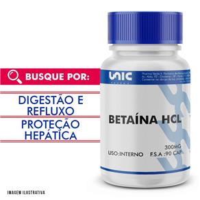 Betaina HCL 300mg 90 Cáps