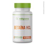Betaína HCL 300mg 90 Cápsulas