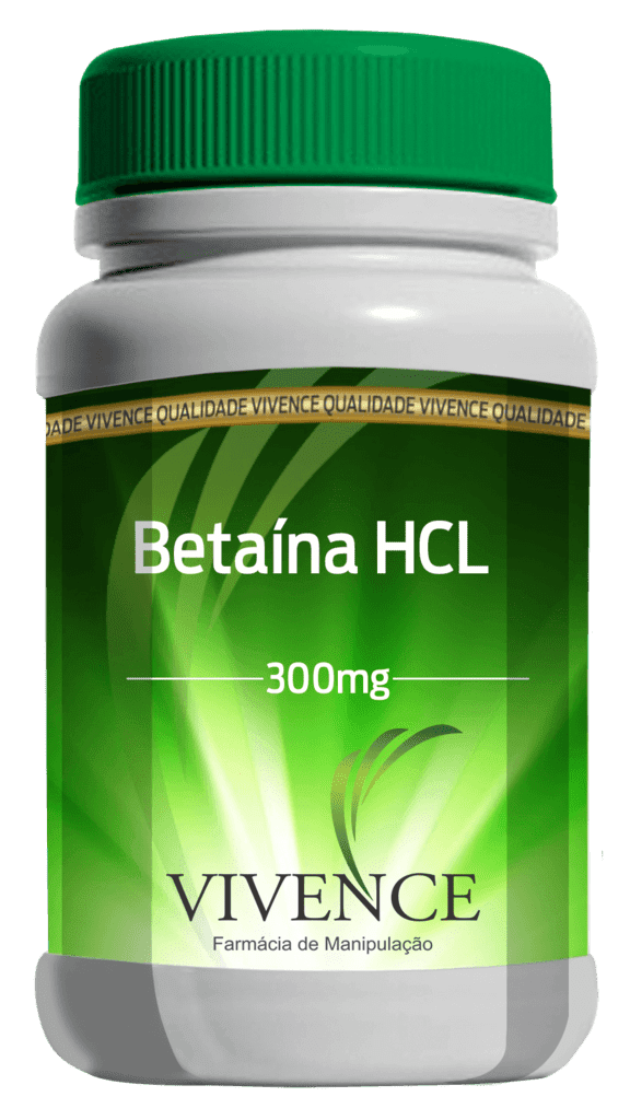 Betaína Hcl 300Mg - Auxiliar na Digestão (90 Cápsulas)