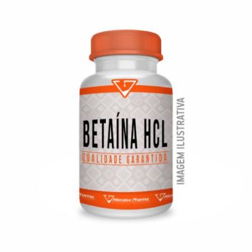 Betaína Hcl 650mg 90 Cápsulas - Digestão, Azia