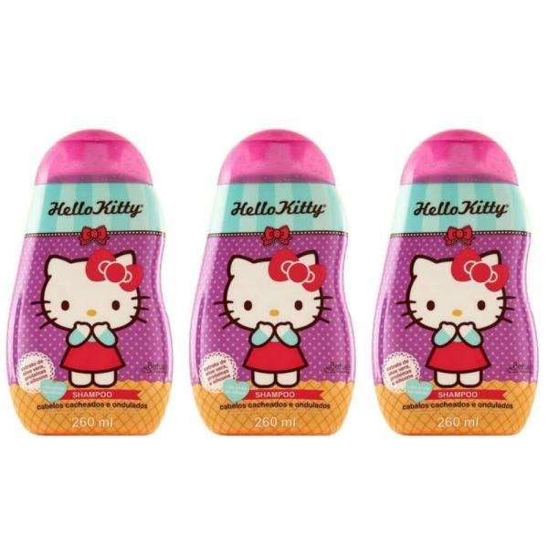 Betulla Hello Kitty Cacheados/ondulados Shampoo 260ml (Kit C/03)
