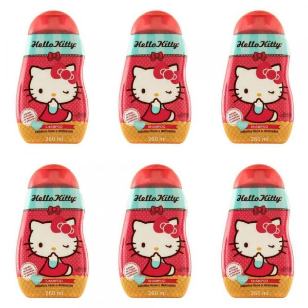 Betulla Hello Kitty Lisos/delicados Shampoo 260ml (Kit C/06)
