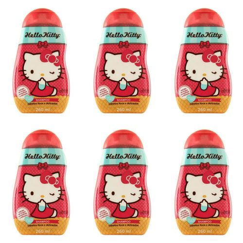 Betulla Hello Kitty Lisos/delicados Shampoo 260ml (kit C/06)