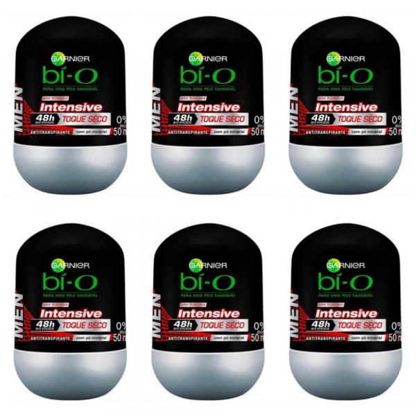 Bì-O Intensive Desodorante Rollon Masculino 50ml (Kit C/06)