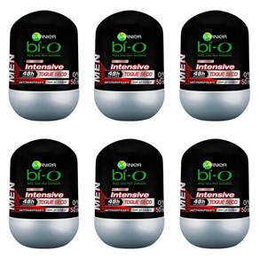 Bì-O Intensive Desodorante Rollon Masculino 50ml - Kit com 06