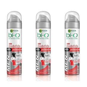 Bí-O Invisible Bwc Masculino Desodorante Aerosol 150ml - Kit com 03