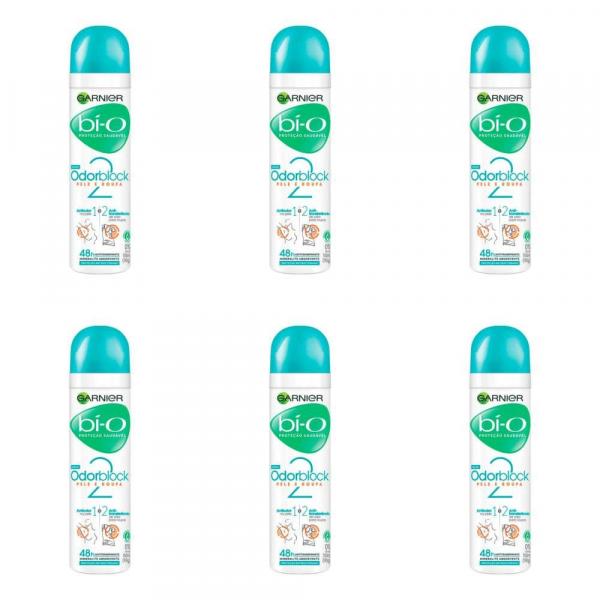 Bí-O Odorblock Desodorante Aerosol Feminino 150ml (Kit C/06) - Bì-o