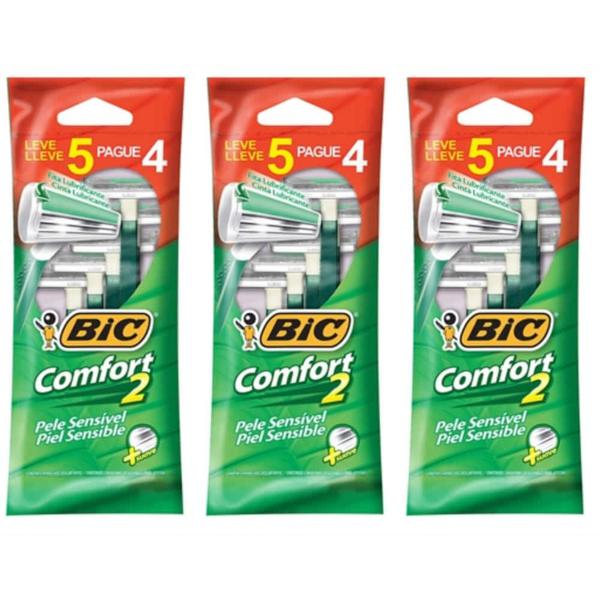 Bic Confort 2 Sensível Aparelho C/5 (Kit C/03)