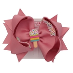 Bico de Pato GG Infantil Laço Confete Rosa