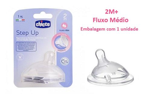 Bico Mamadeira Chicco - Step UP - 2M+ Fluxo Médio