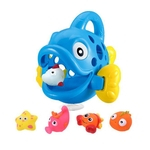 Big pequeno Swallowing forma de peixe Brinquedos do banho para miúdos bebê Crianças
