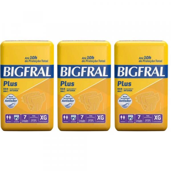 Bigfral Plus Fralda Geriátrica Xg C/7 (Kit C/03)