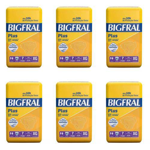 Bigfral Plus Fralda Geriátrica Xg C/7 (kit C/06)