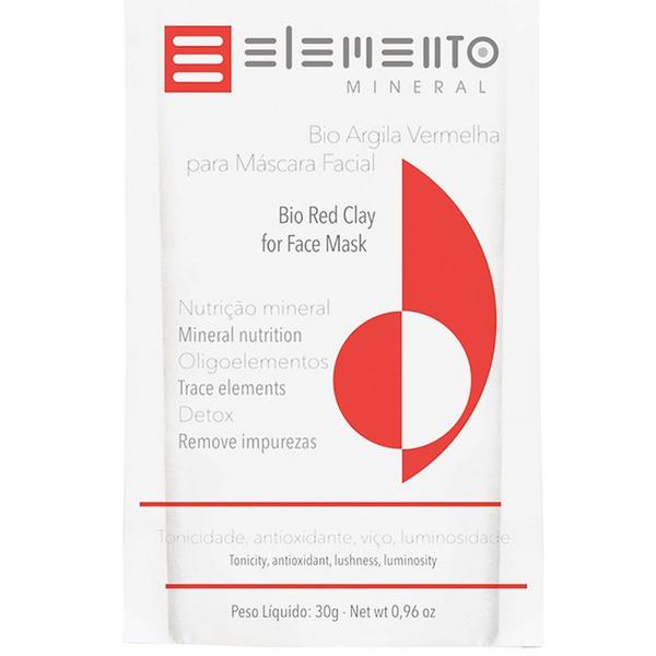 Bio Argila Vermelha 30g Elemento Mineral - Elementomineral