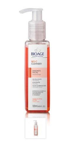 Bio C Cleanser Sabonete Liquido Facial Com Vitamina C Bioage