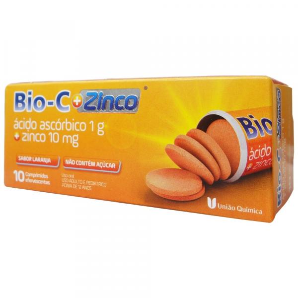 Bio-C + Zinco 1g 10 Comprimidos União Química - União Quimica