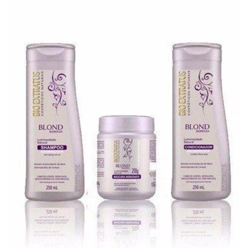Bio Extratus Blond Bioreflex Shampoo + Condicionador + Máscara 250ml