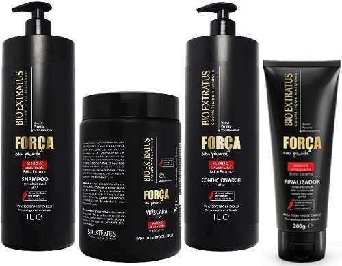 Bio Extratus Força C/ Pimenta Shampoo + Condicionador + Máscara 1 L+ Final