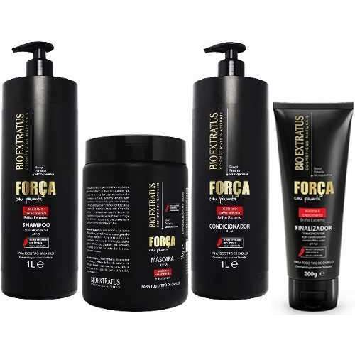 Bio Extratus Força C/ Pimenta Shampoo + Condicionador + Máscara 1 L+ Final