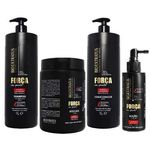 Bio Extratus Força C/ Pimenta Shampoo + Condicionador + Máscara 1 L + Loção