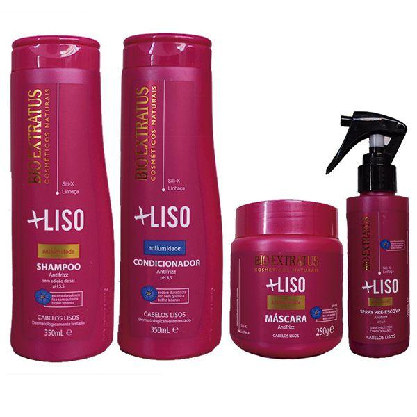 Bio Extratus Kit Shampoo, Condicionador, Máscara e Spray
